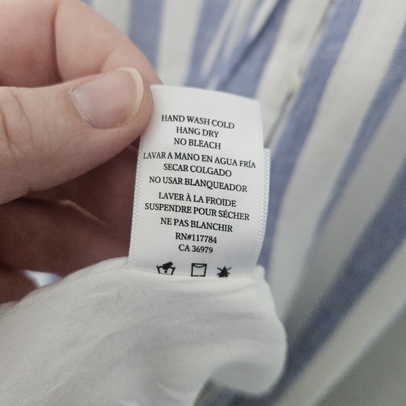 Rails Frida Ciel Stripe Print Tiered Midi Dress Size XL - Picture 10 of 10